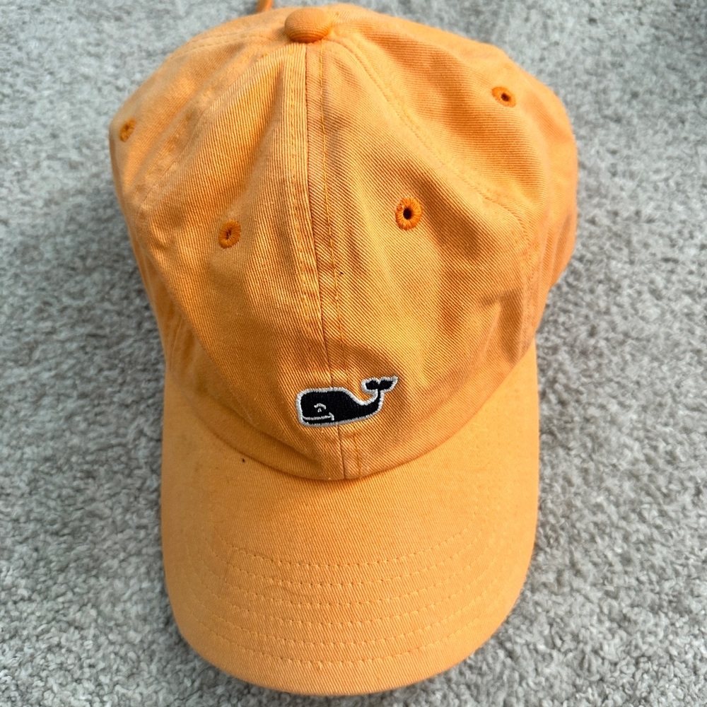 Sherbet Orange Vinyard Vines ball cap